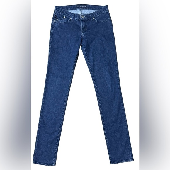 Rock & Republic Jeans Skinny Ankle Medium Wash Mid Rise Denim Jeans Y2k Size 28 - Picture 1 of 16